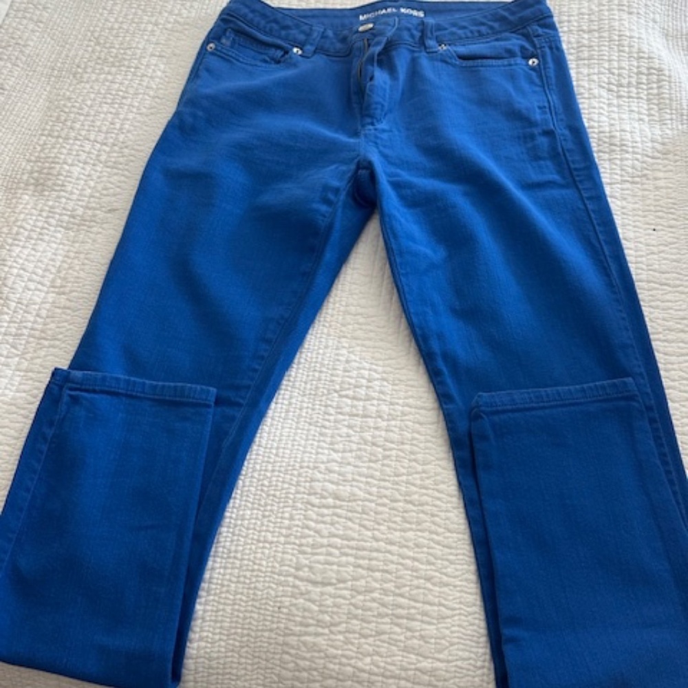 Women's Michael Koss Royal Blue denim pants size 6 - Picture 4 of 4